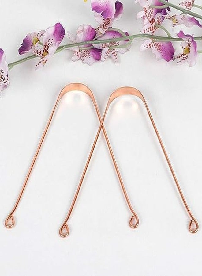 QimacPlus Pure Copper Tongue Cleaner: Ayurvedic Remedy for Kids and Adults, Promoting Daily Oral Dental Hygiene, Fresh Breath, and Overall Health Set of 4` - Image 5